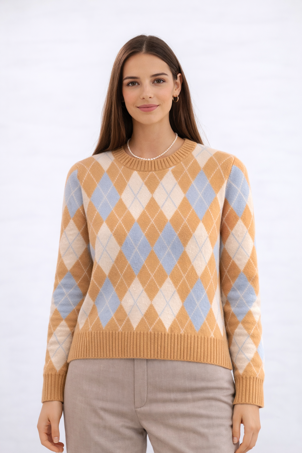 Sweter w romby – rozmiar S
